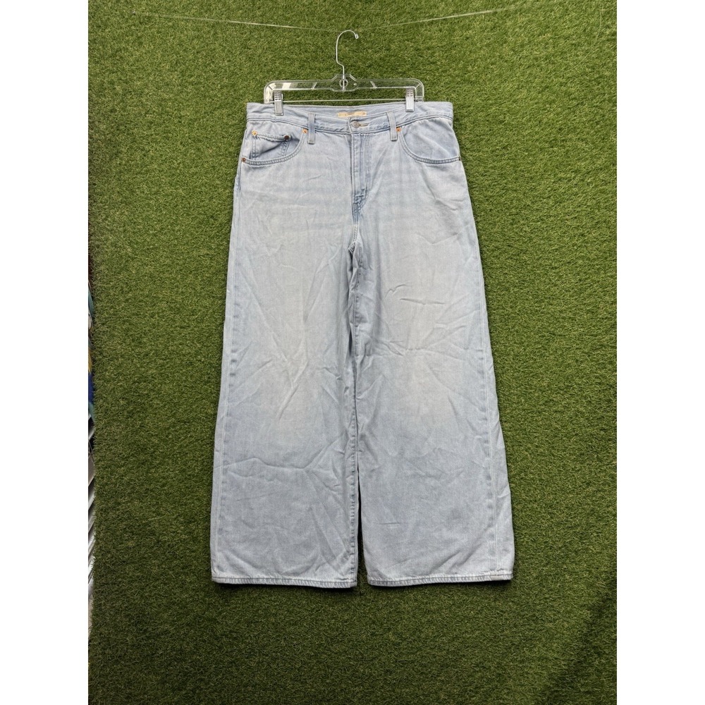 Levis Premium XL Straight Jeans Womens 31 Blue Light Wash Denim High Rise 31x31
